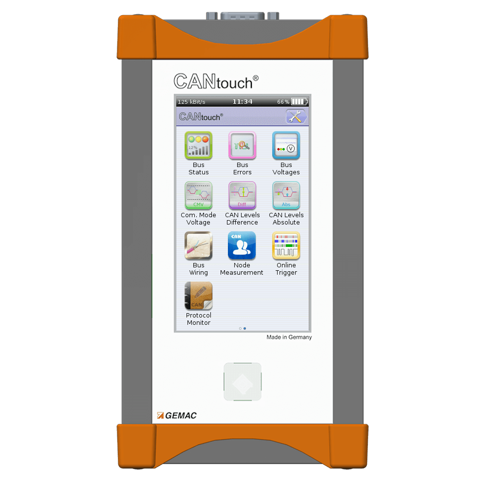CAN bus tester mobile CANtouch GEMAC